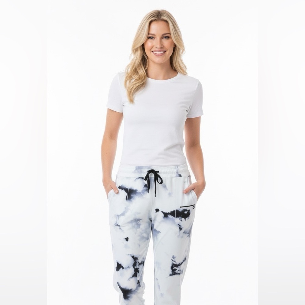 Athletic cozy jogger tie dye pants size large